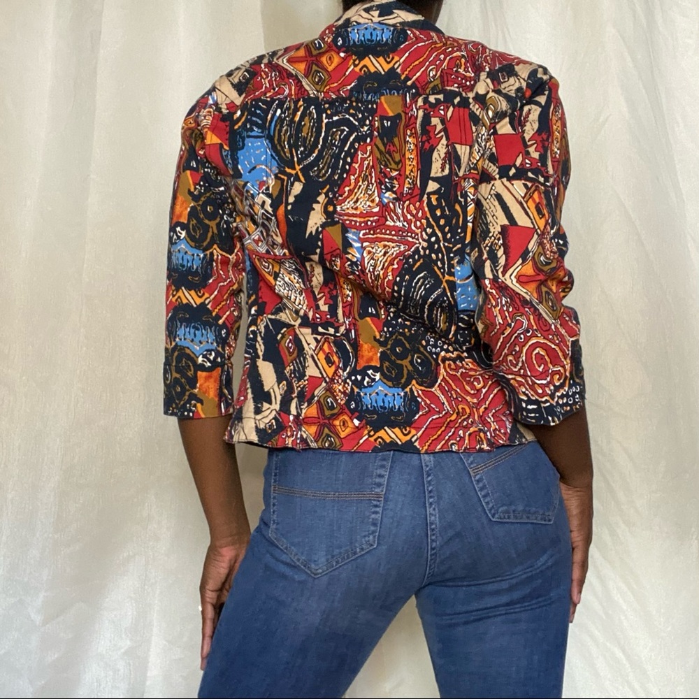 Bright Paisley Jacket | Paisley Jacket | Paisley Jean Jacket | Shirt Jacket